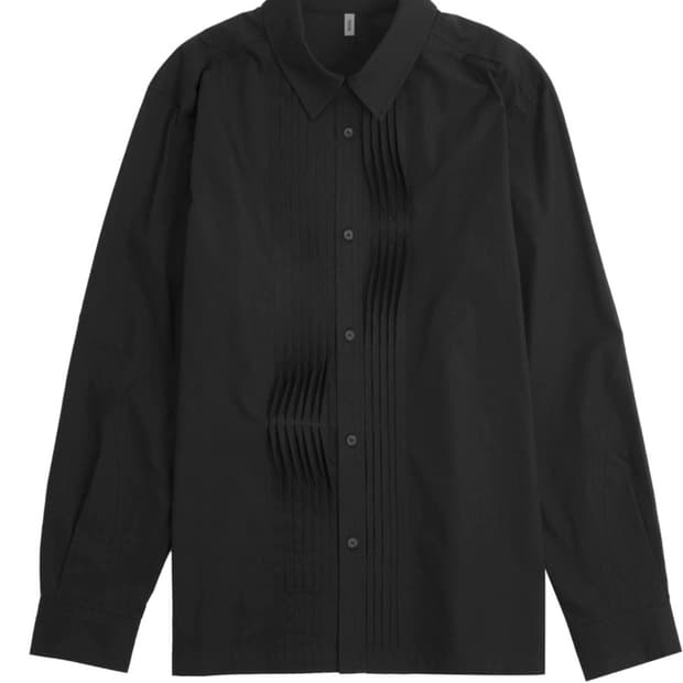 YOSUK(요석) Reversed Tuck shirts(Black)