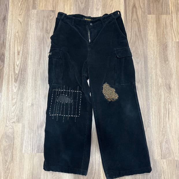 블랙아웃 코듀로이 카고팬츠 L