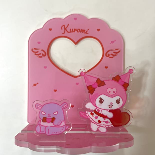 산리오 핑크 쿠로미 아크릴 스탠드