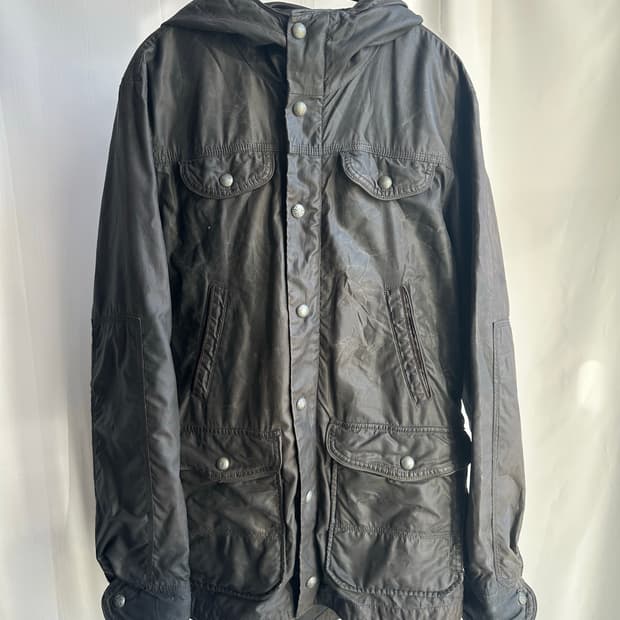 시리즈 왁스 워싱 하프 코트