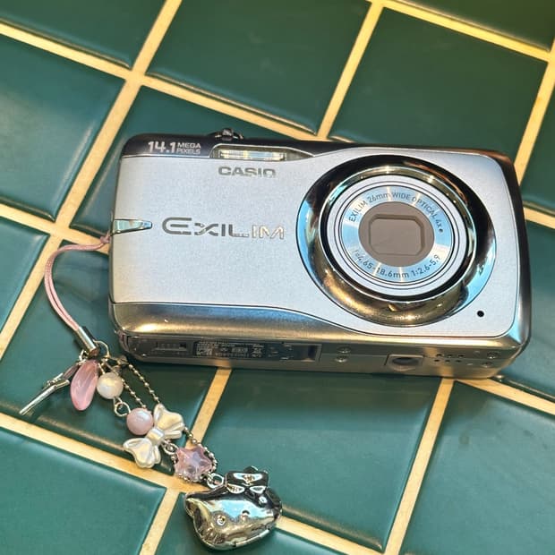 (실버,작례o) 카시오 Casio 엑슬림 ex z550 차정원디카