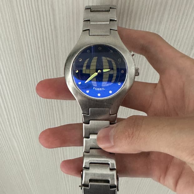 파슬 빅틱 빈티지 시계 fossil bigtic y2k