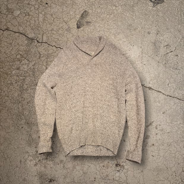 80s L.L.Bean의 쇼울 칼라 스웨터