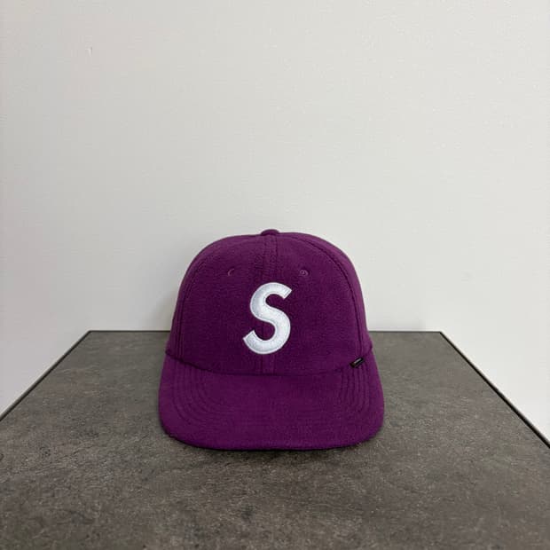 (OS) 슈프림 S로고 볼캡 모자 퍼플
