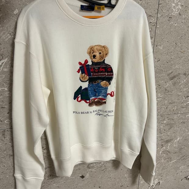 폴로베어 곰돌이 기모 맨투맨
