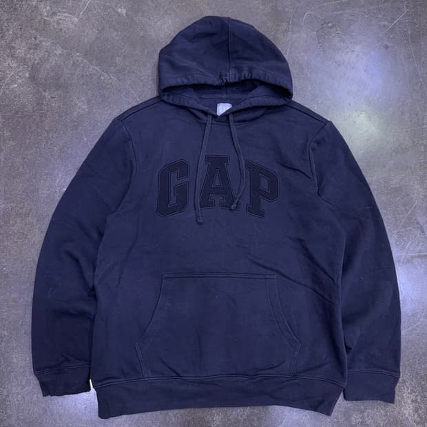 GAP 갭 로고 약기모 후드티 후디 블랙 L
