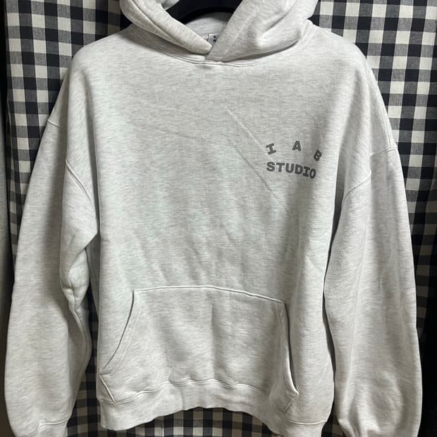 IAB STUDIO 후드티 오트밀, 스카이블루 XL