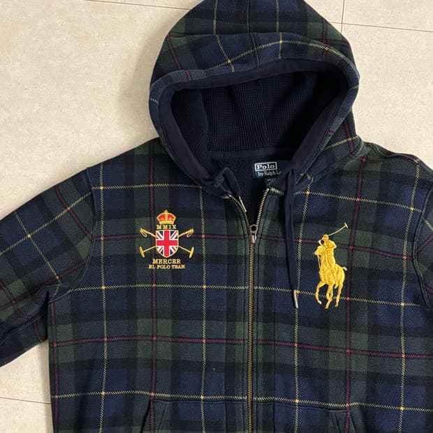폴로 빅포니 잉글랜드 로고 후드집업