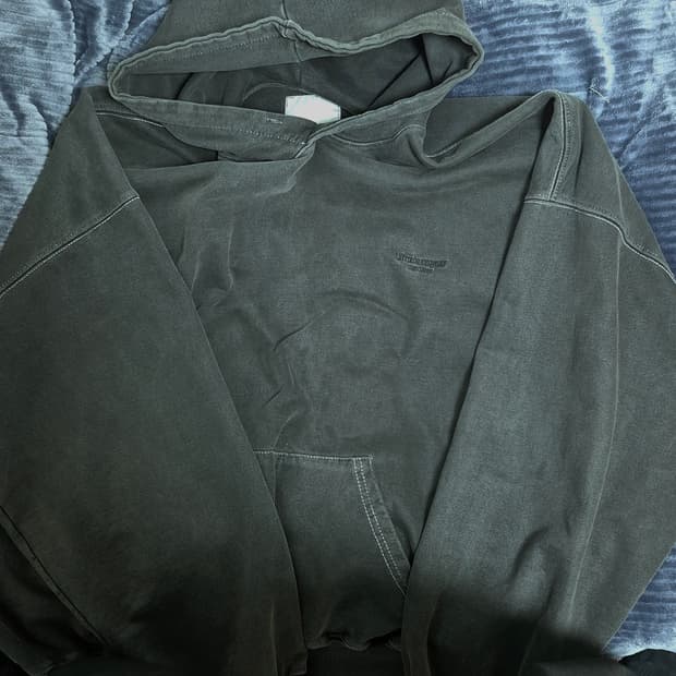 언더마이카 mu.08 피그먼트 그레이 후드