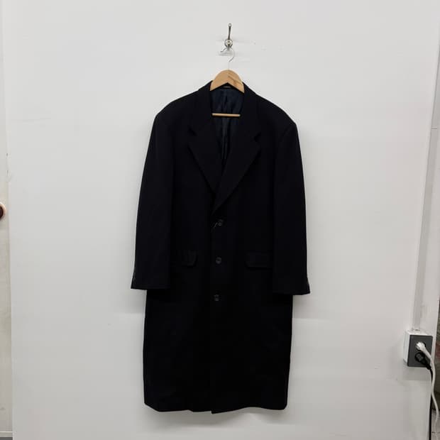 닥스 블랙 남성 롱 코트 남/L