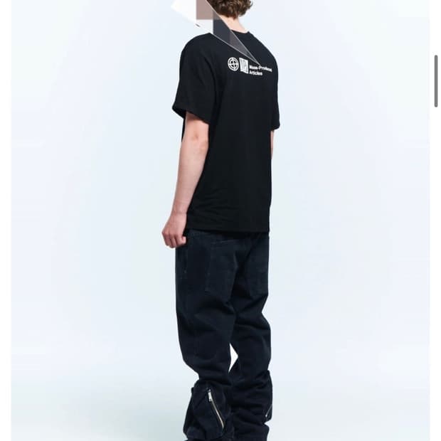 플라스틱 프로덕트 MPa 앵클 카고 팬츠 (BLACK) (S)