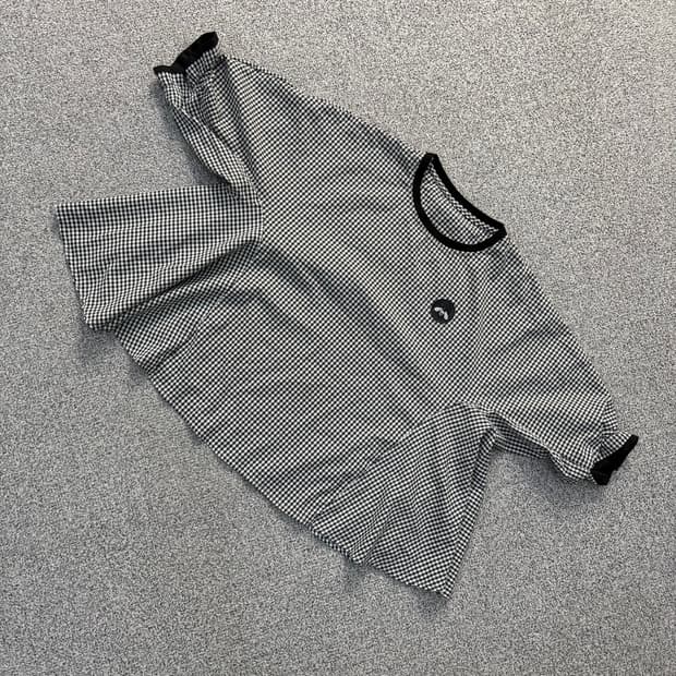 실측확인 빈티지 여성 반팔 블라우스 0806J1