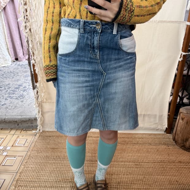 avail jean denim skirt