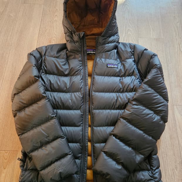 파타고니아 다운 스웨터 후디 후드 경량 패딩 s 100