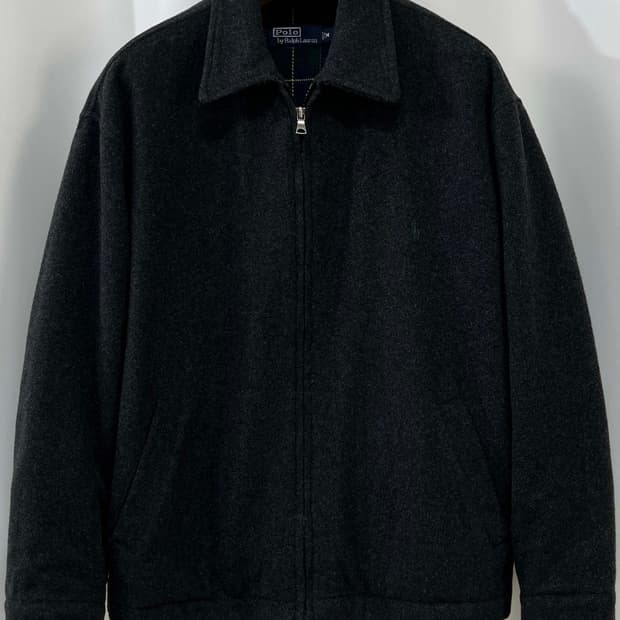 폴로 랄프로렌 멜란지 딥그레이 스윙탑 울 베이포트 자켓