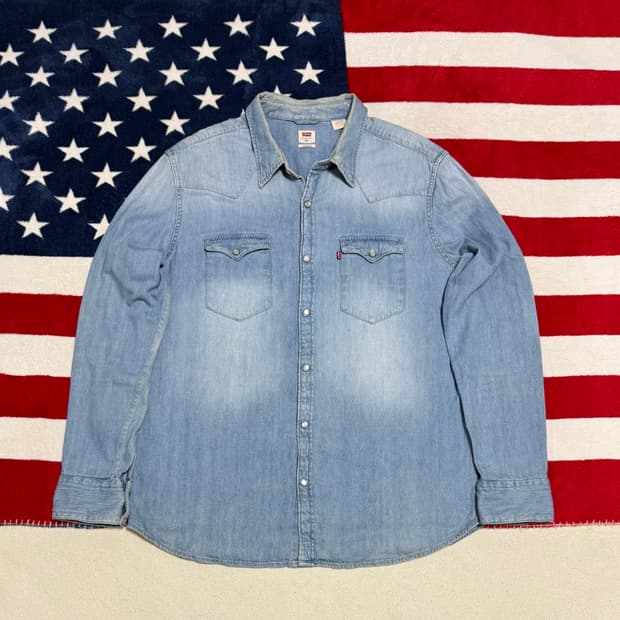 리바이스 웨스턴데님셔츠 Levi’s western shirt 빈티지 XL