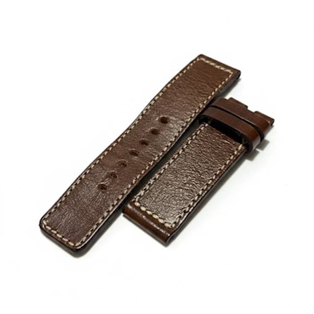 수제 통가죽 시계줄 22mm / 브라운 컬러 (핸드메이드)