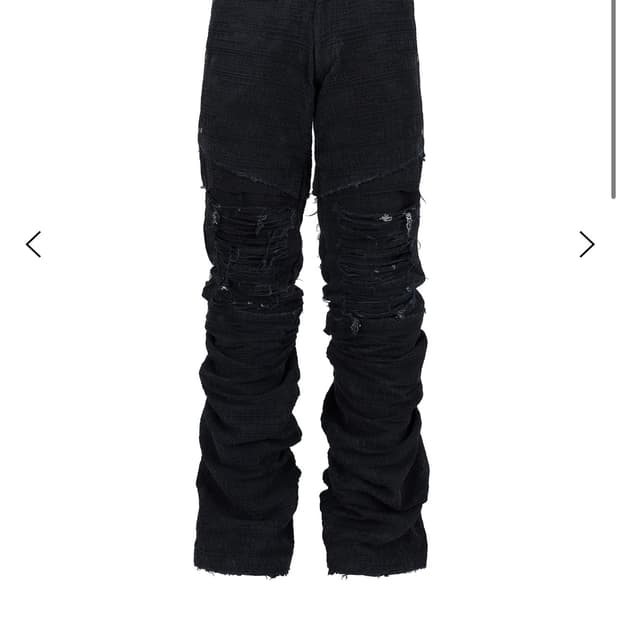 (구해요)레씨토 크랙 로우 라이즈 팬츠 블랙 구해요ㅠㅠㅠ