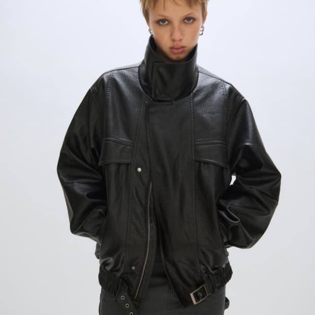 플리즈프로젝트 비건레더자켓(새상품)