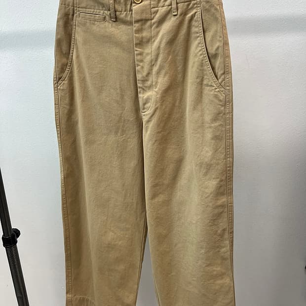 여) 구찌 고양이자수 와이드 치노팬츠 