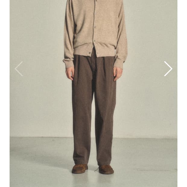 택0) 아트이프액츠 홀가먼트 라운드넥 가디건 그린베이지 m