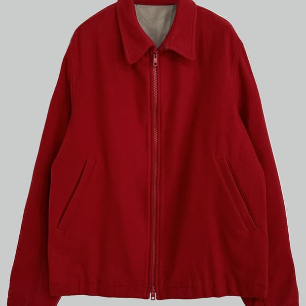 요지 야마모토 울 집업 자켓