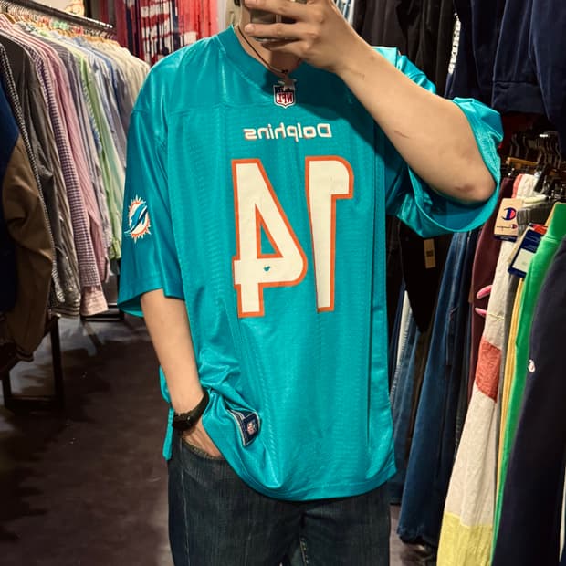 [IM]NFL Dolphins NO.14 럭비 져지 에메랄드
