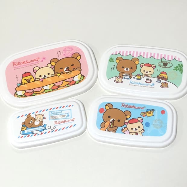 고전 리락쿠마 마트로시카 도시락 4개 세트
