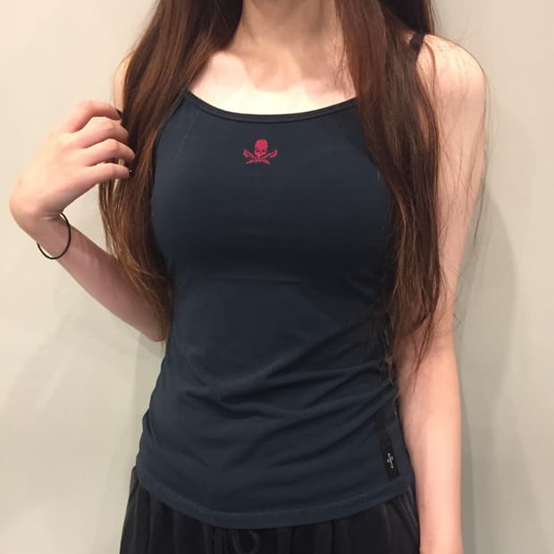 OZZ CROSS Skull Logo Black Tank Top