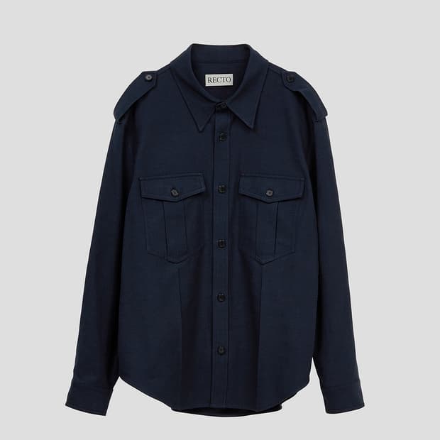 렉토 보헤미안 롤업 셔츠