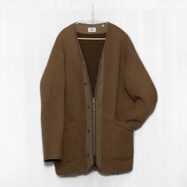 엔지니어드 가먼츠 x 유니클로 논카라 후리스 자켓 (L / 105+)