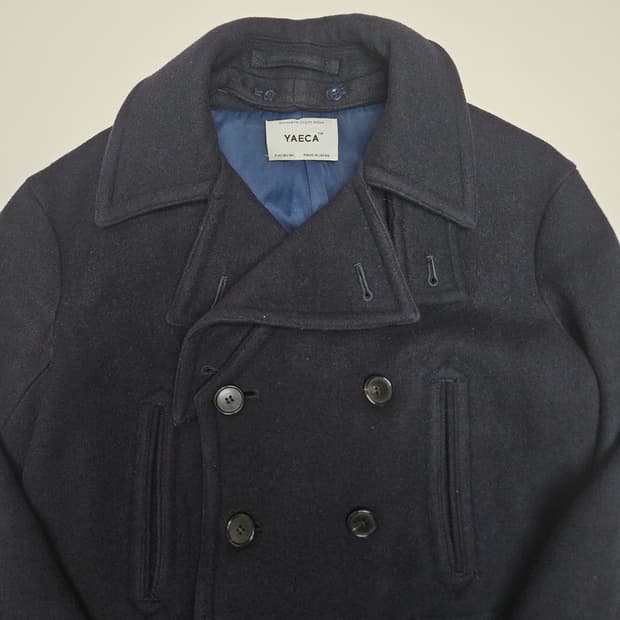 (무료배송) 야에카 울 피코트 / 네이비 / S사이즈