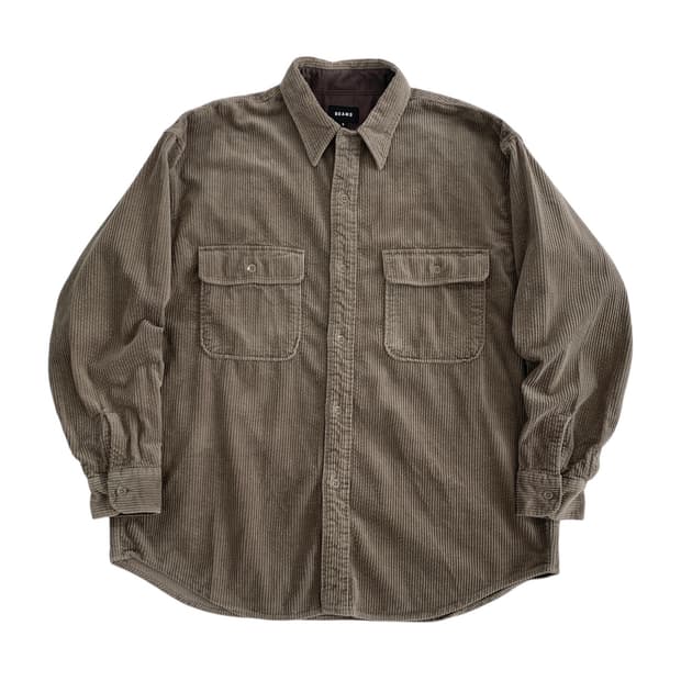 빔즈 오버사이즈 코듀로이 워크 셔츠