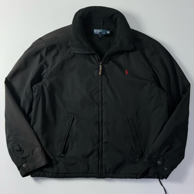 Polo  폴로 랄프로렌 자수 페리필드 블랙 블루종 자켓 