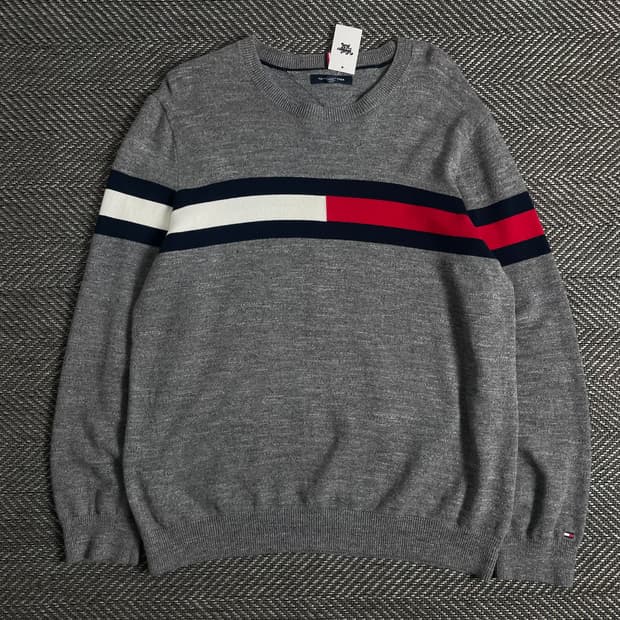 타미힐피거 빅로고 올드스쿨 니트o 2919