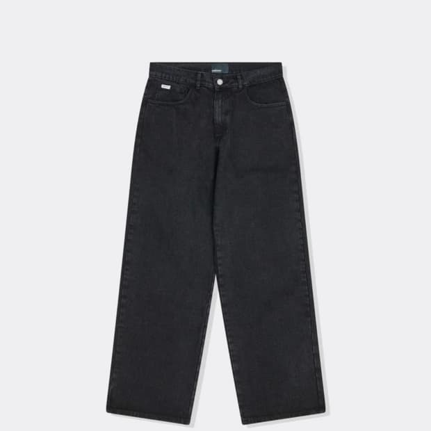 라스벳 배기 팬츠 블랙