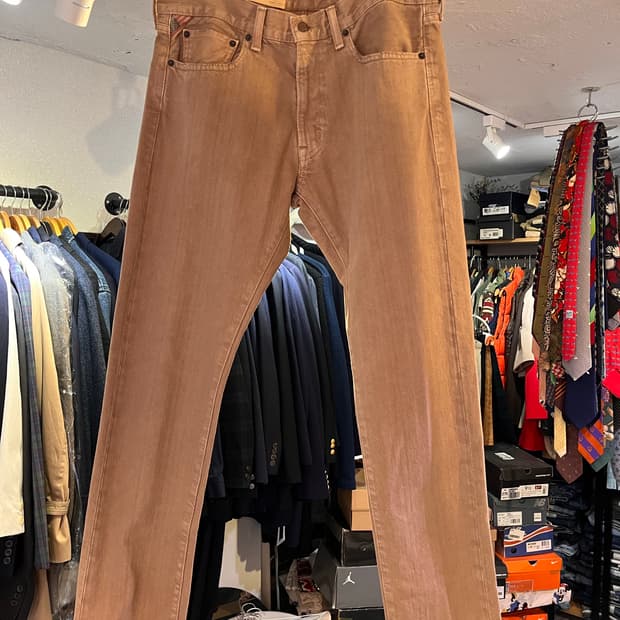 데님앤서플라이 랄프로렌 슬림 진 32X30 (Vivo Tan)