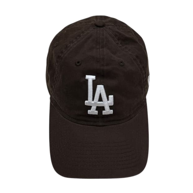 MLB 엠엘비 LA다저스 워시드 베이직 언스트럭쳐 볼캡 모자 브라운