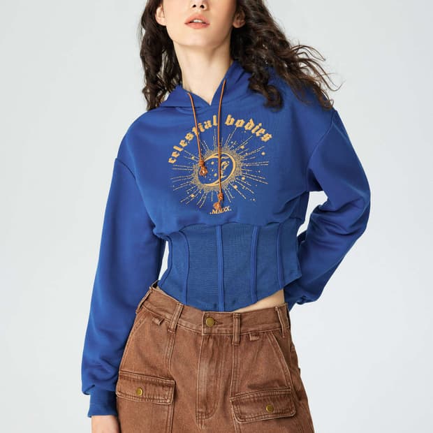 Cider 샵사이다 크롭 후드티