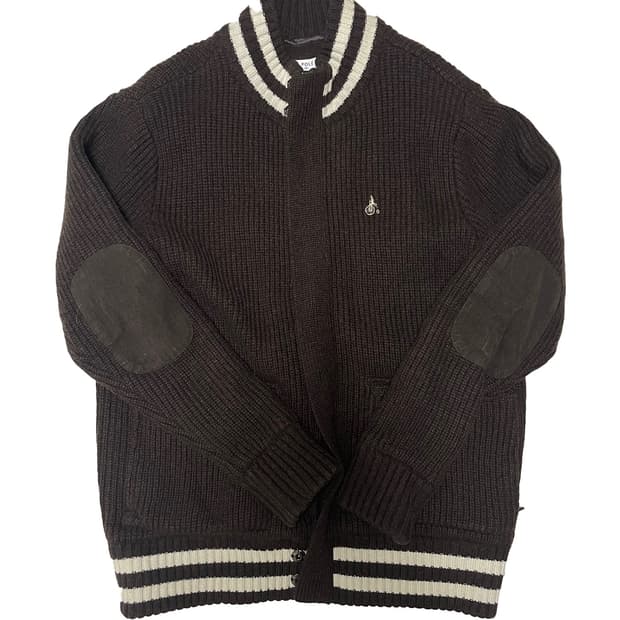 bean pole knit zipup outer