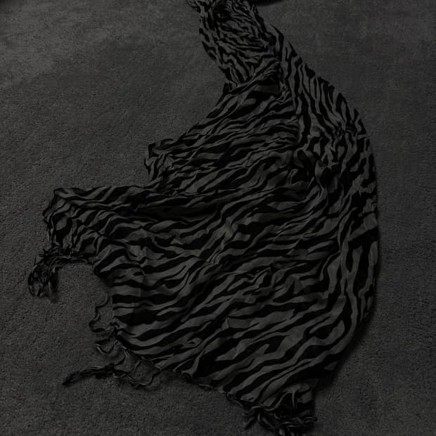 Vintage vkei punk mood leopard scarf