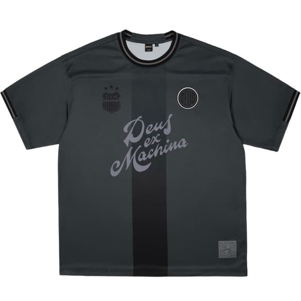 Deus Ex Machina Football Tee D/Grey