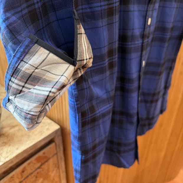 SHIPS JET BLUE Check Shirt