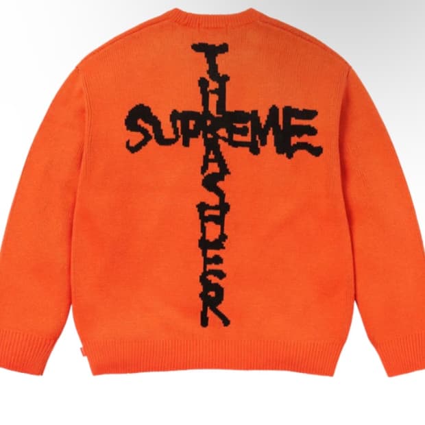 슈프림 x 트레셔 스웨터 오렌지 - 24FW
