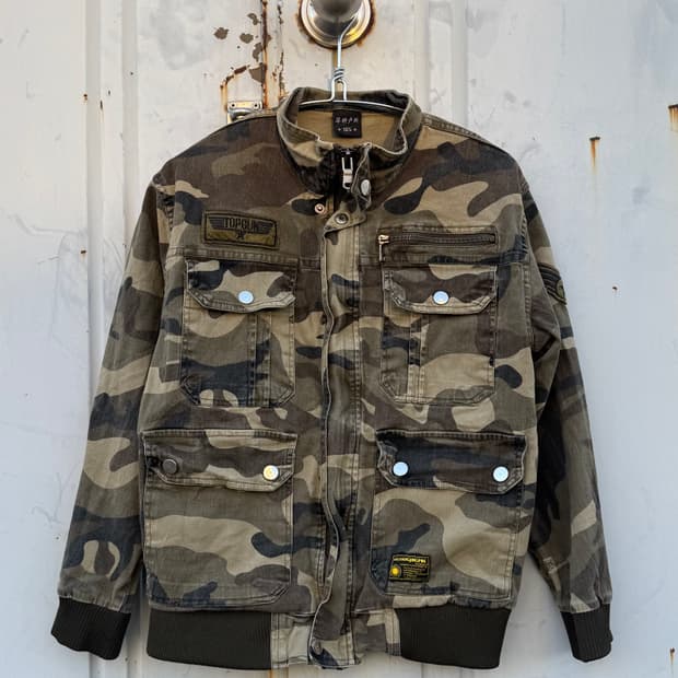 Camp pattern field jacket