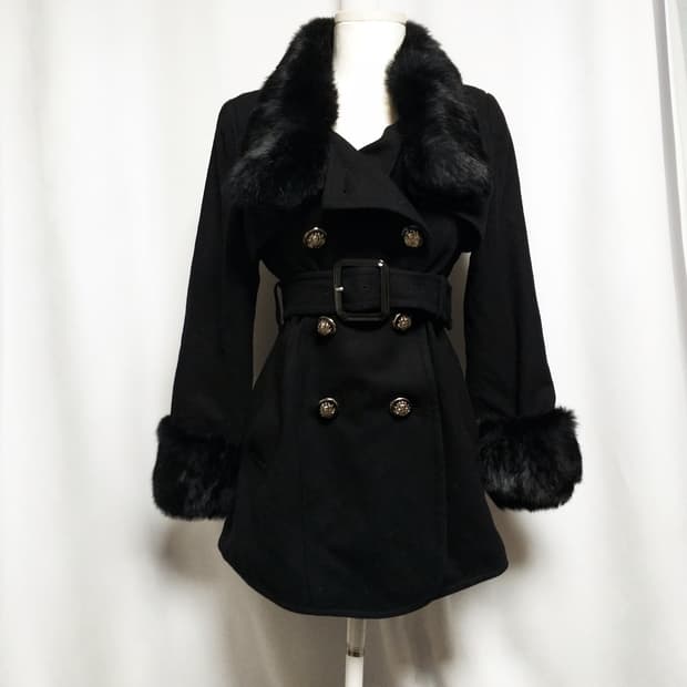 빈티지 퍼코트 대장 y2k자켓 그런지 핀터깔 오네갸루 긱시크 고스펑크