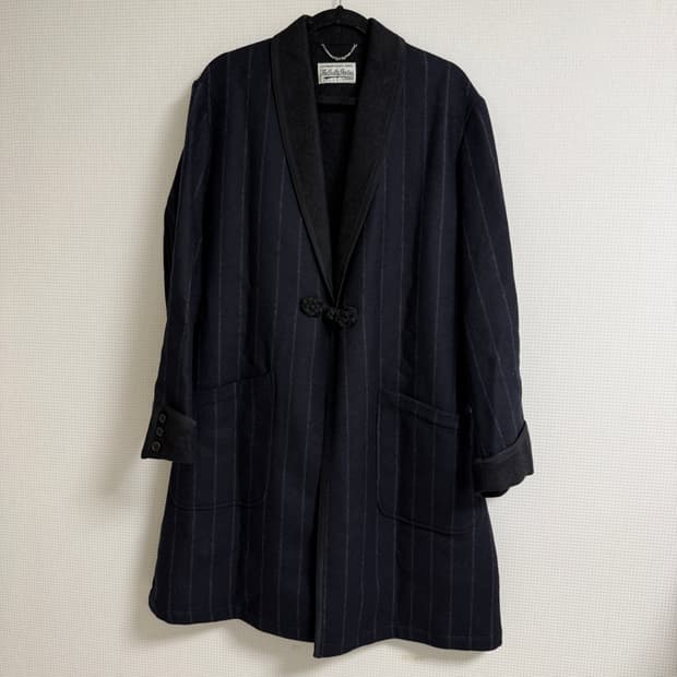 와코마리아 울 스트라이프 스모킹 자켓