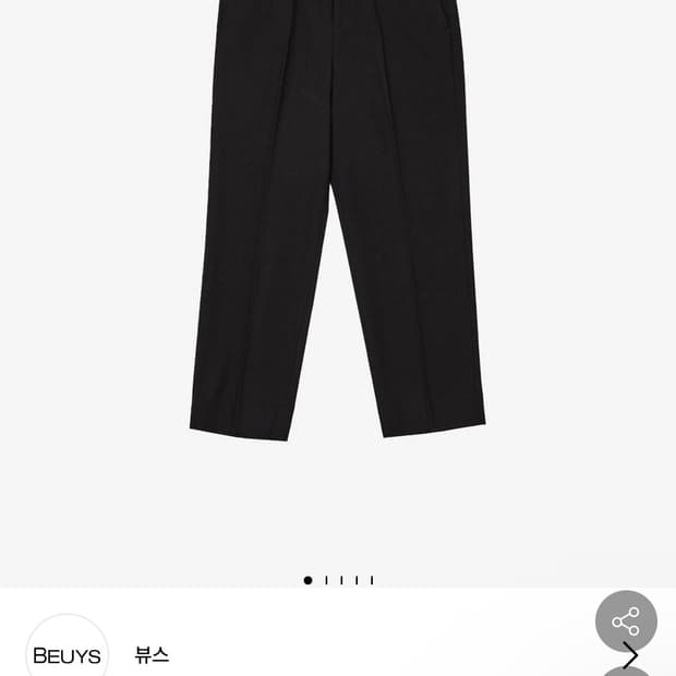 뷰스 테이퍼드핏 팬츠 M