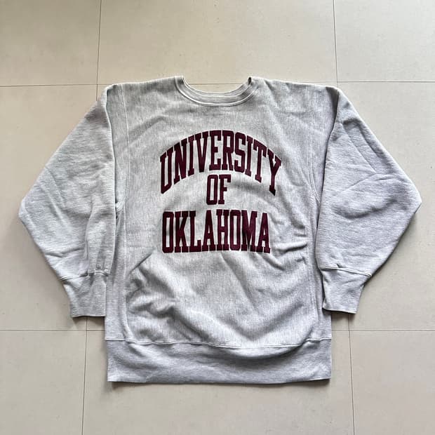 90s 챔피온 리버스위브 오클라호마 맨투맨(XL) MADE IN USA