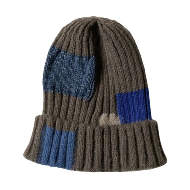 캐피탈 5G 울 츠기하기 니트 캡 그레이